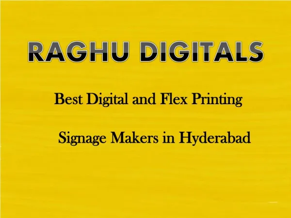 Signboard Manufacturers, Dealers in Hyderabad