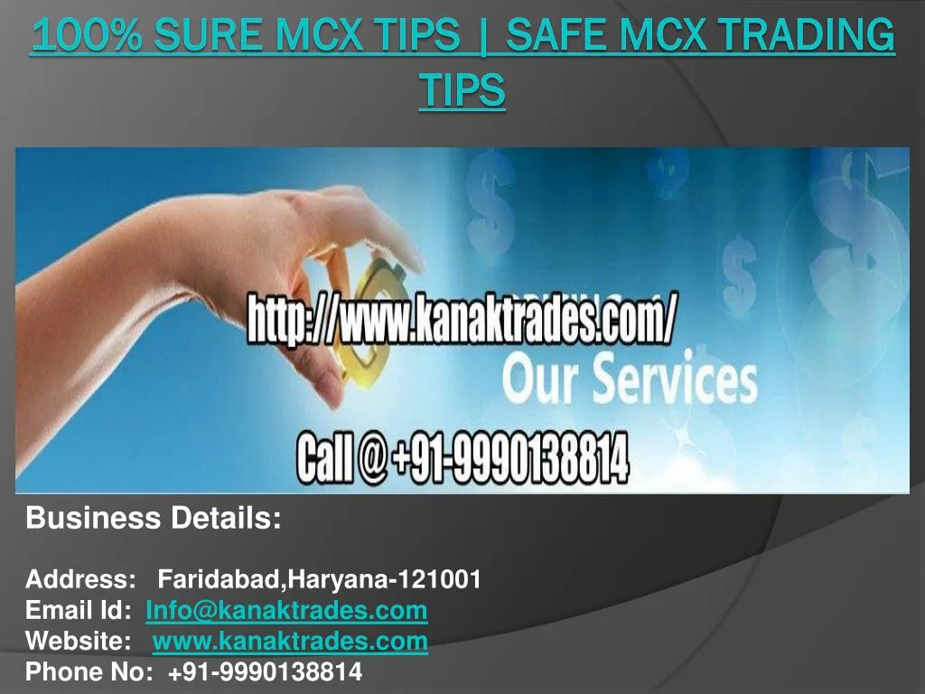 100 sure mcx tips safe mcx trading tips