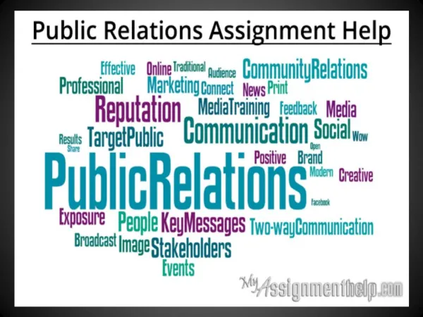 Public Relations Assignment Help for UK Students