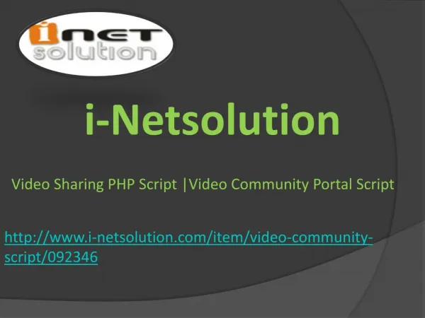 Video Sharing PHP Script | Video Community Portal Script
