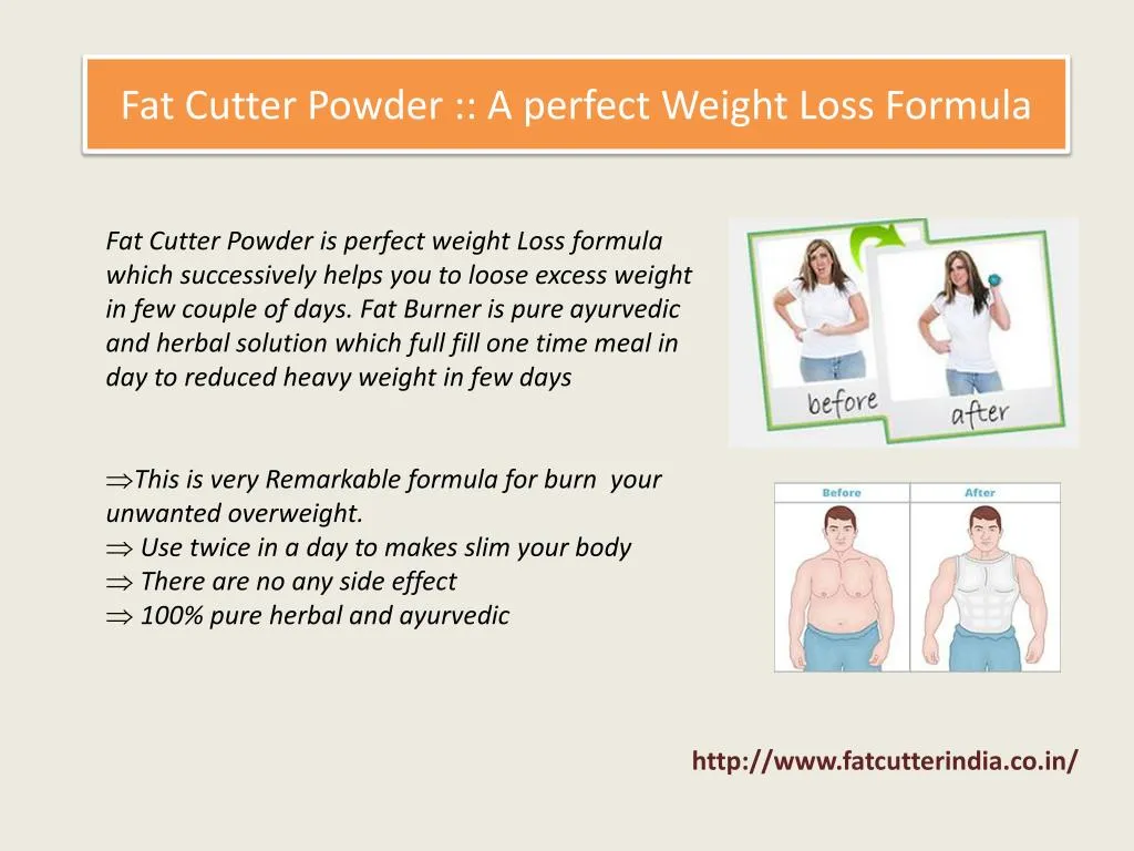 fat cutter powder a perfect weight loss formula