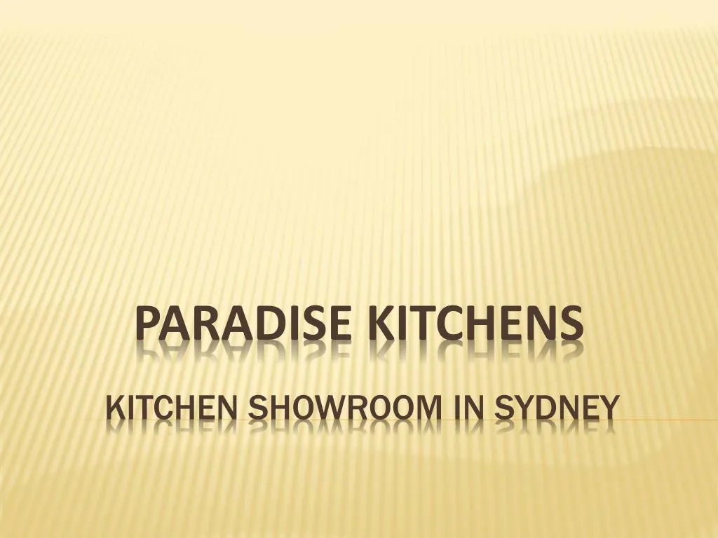 kitchen showroom in sydney