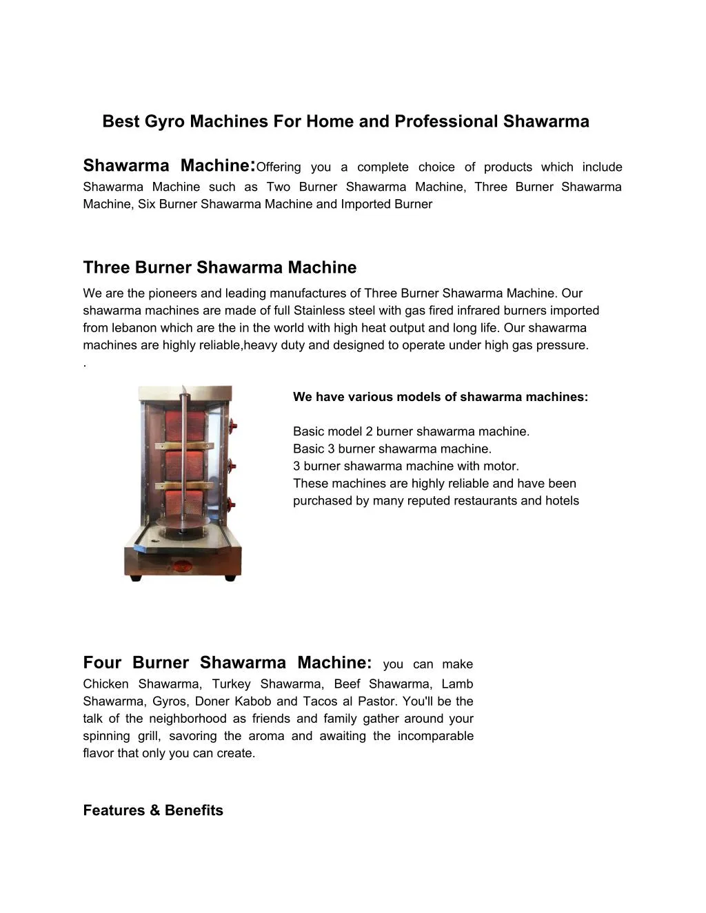 best gyro machines for home and professional
