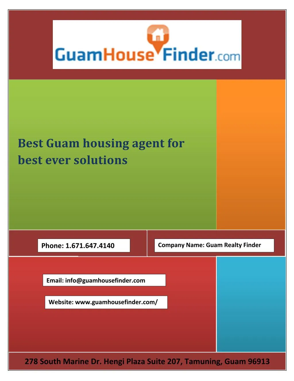 best guam housing agent for best ever solutions
