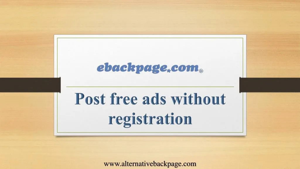 post free ads without registration