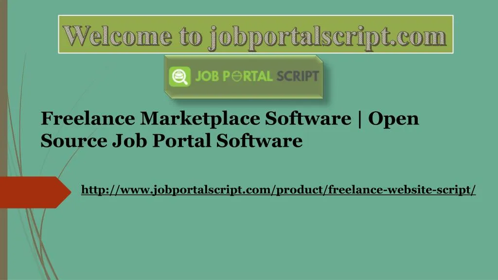freelance marketplace software open source job portal software