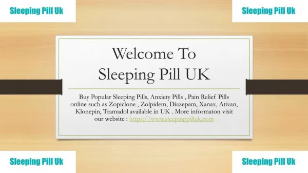 Tramadol Online UK - Sleeping Pills UK