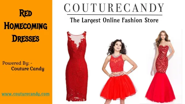 Gorgeous Red Homecoming Dresses at Affordable Prices