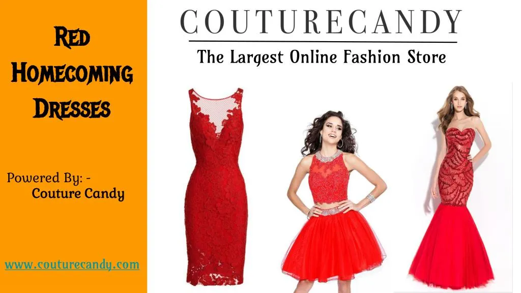 red homecoming dresses