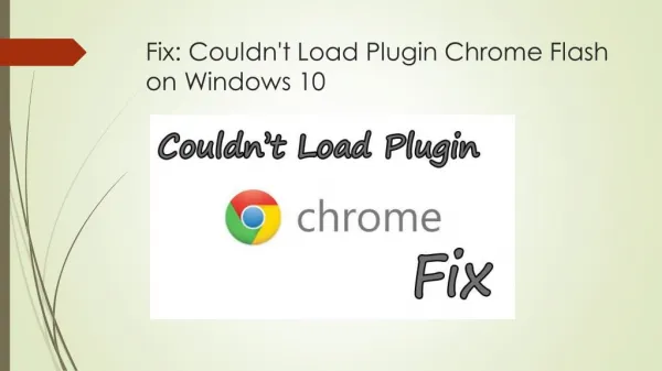 Fix: Couldn’t Load Plugin Chrome Flash on Windows 10