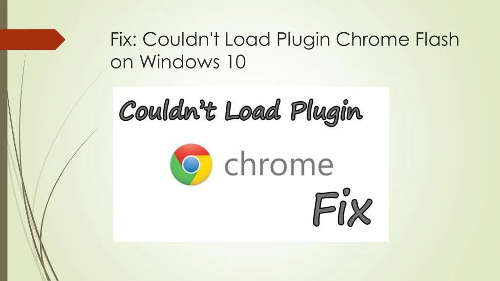fix couldn t load plugin chrome flash on windows