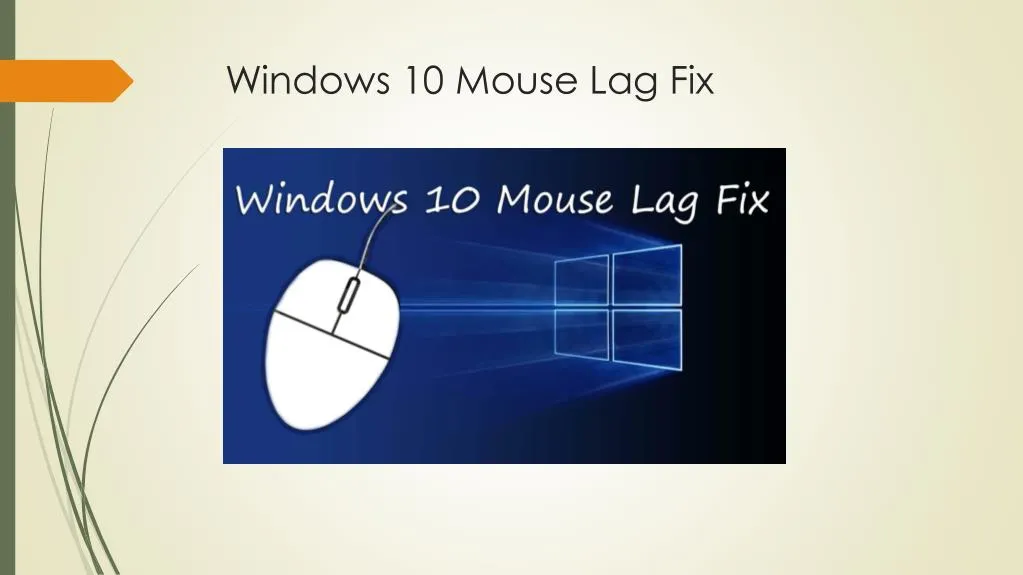windows 10 mouse lag fix