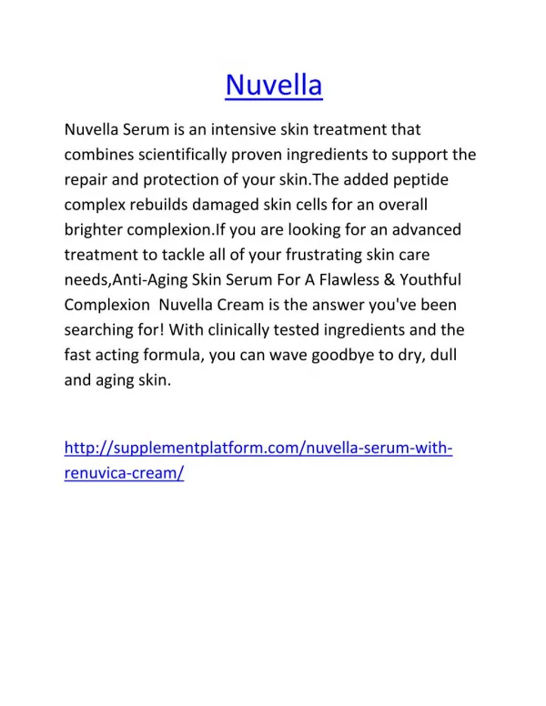 http://supplementplatform.com/nuvella-serum-with-renuvica-cream/