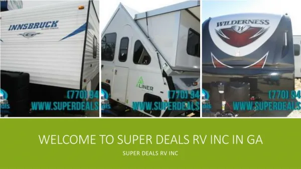 Best RV Dealer - Welcome to Super Deals RV Inc in GA