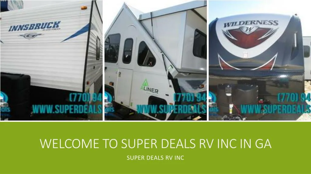 welcome to super deals rv inc in ga