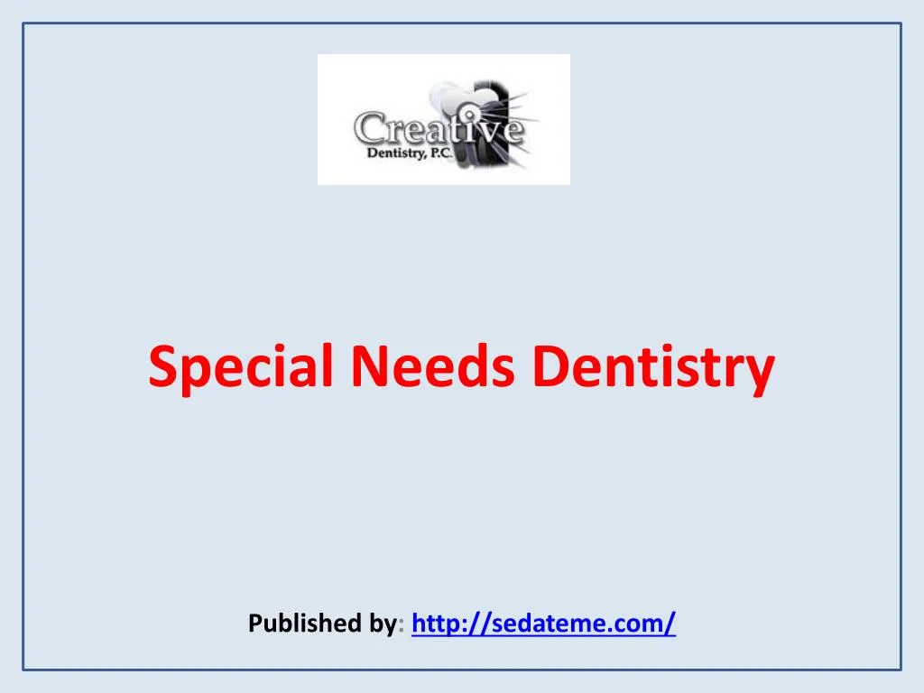 special needs dentistry