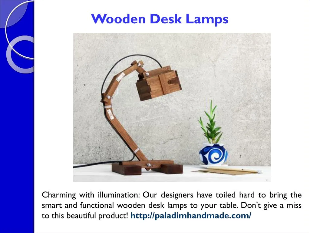 wooden desk lamps