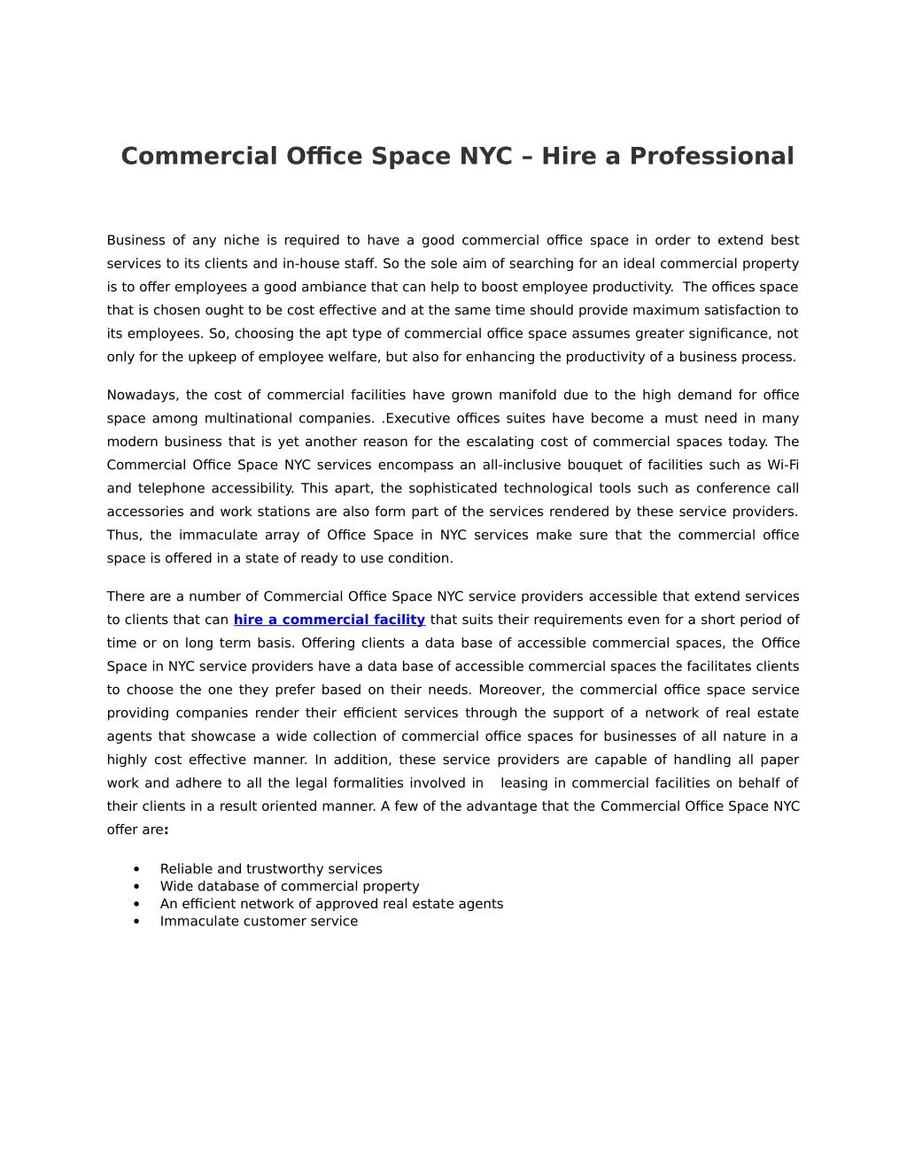 commercial office space nyc hire a professional
