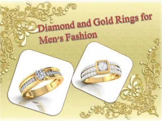 Diamond and Gold Rings for Men’s Fashion