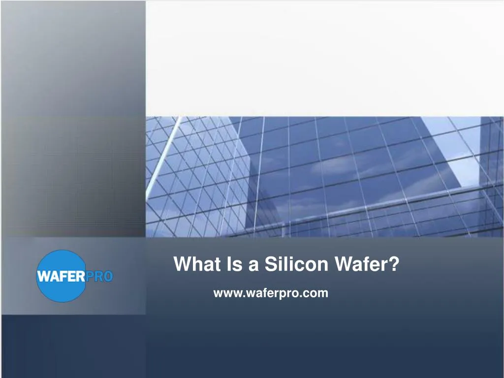 what is a silicon wafer