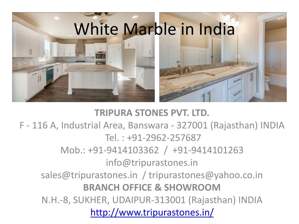 white marble in india