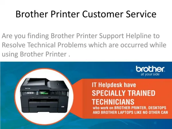 Brother Printer Not working? - Need Customer Support Number
