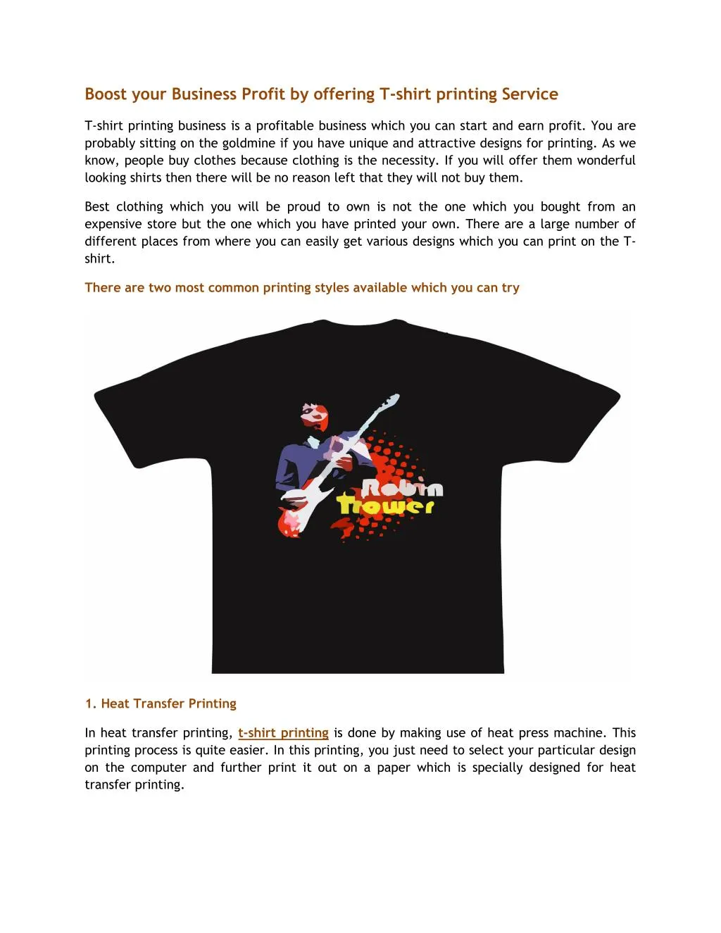 boost your business profit by offering t shirt
