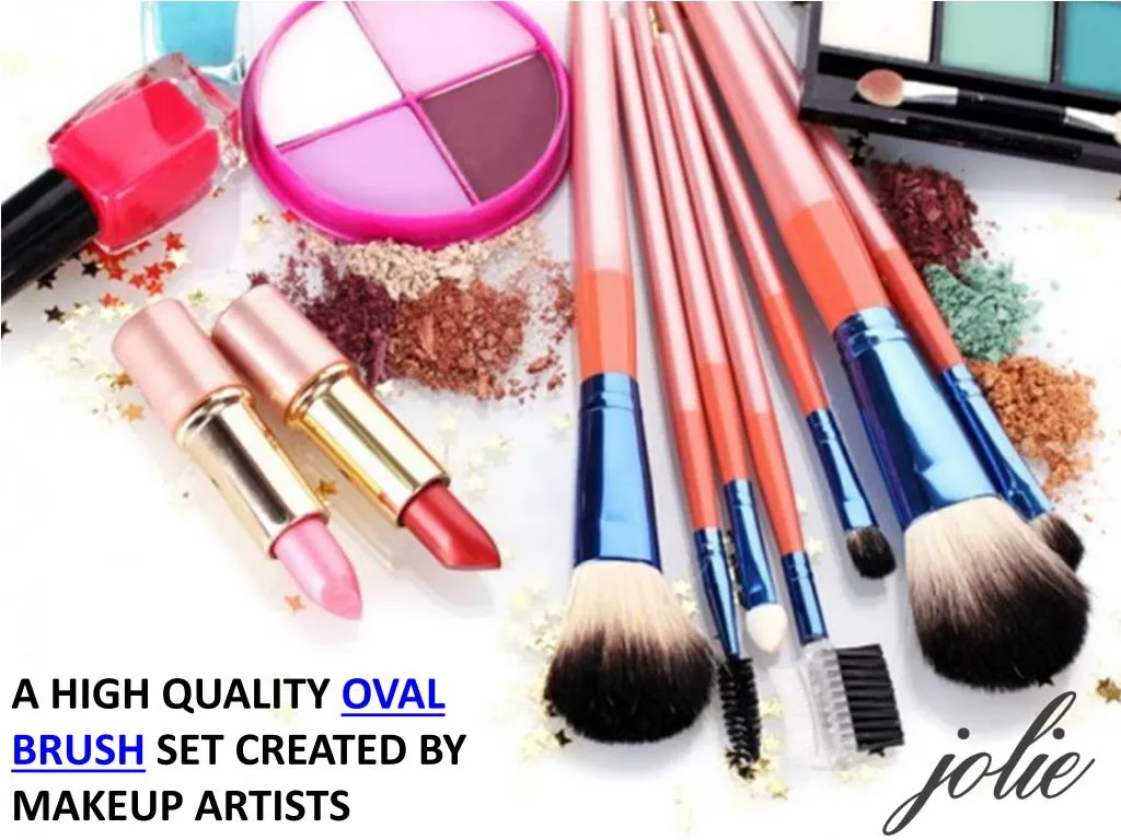 a high quality oval brush set created by makeup
