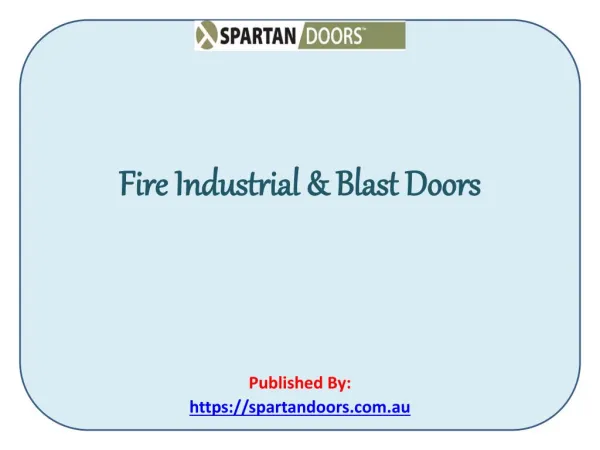 High Quality Industrial Doors