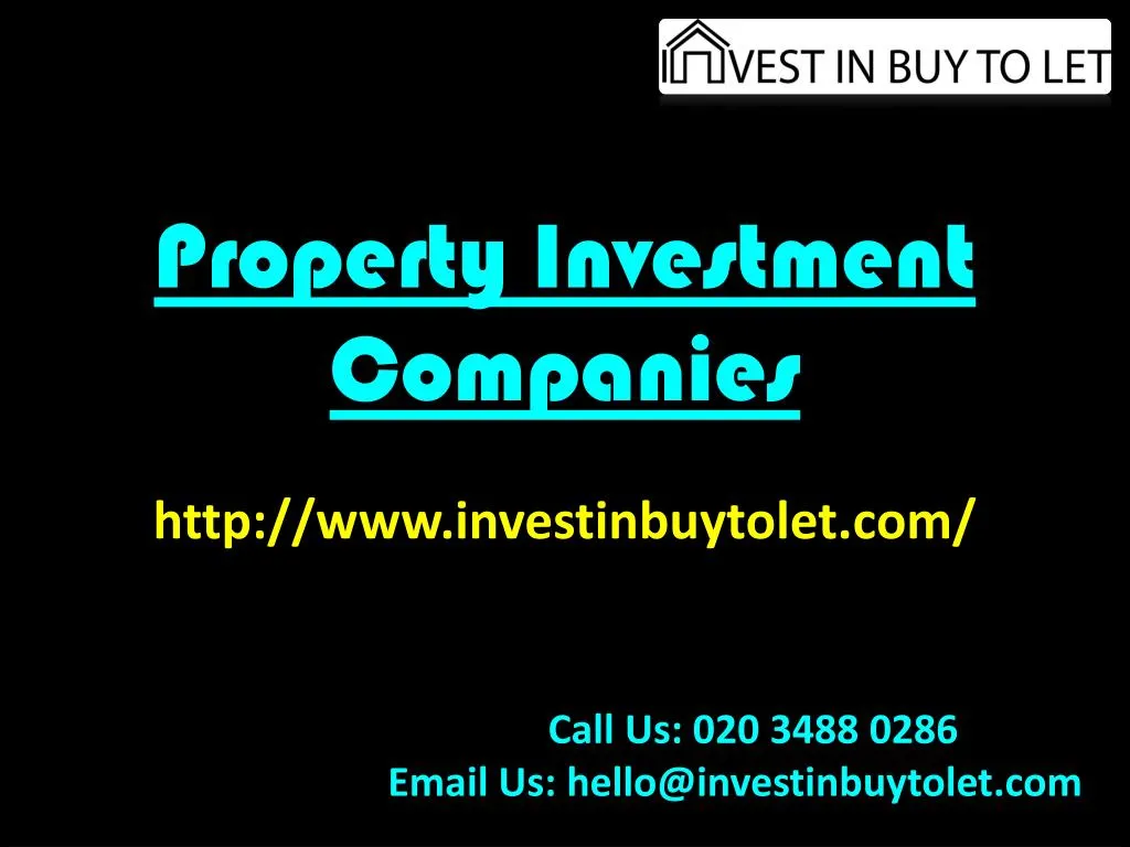 property investment companies