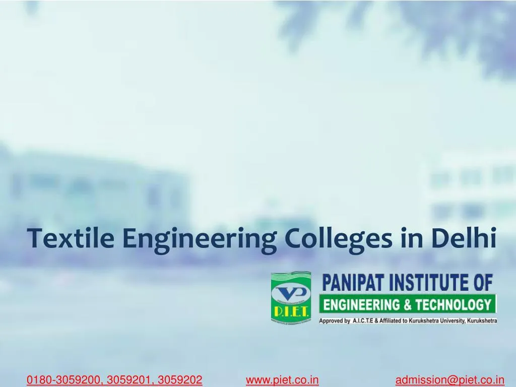 textile engineering colleges in delhi