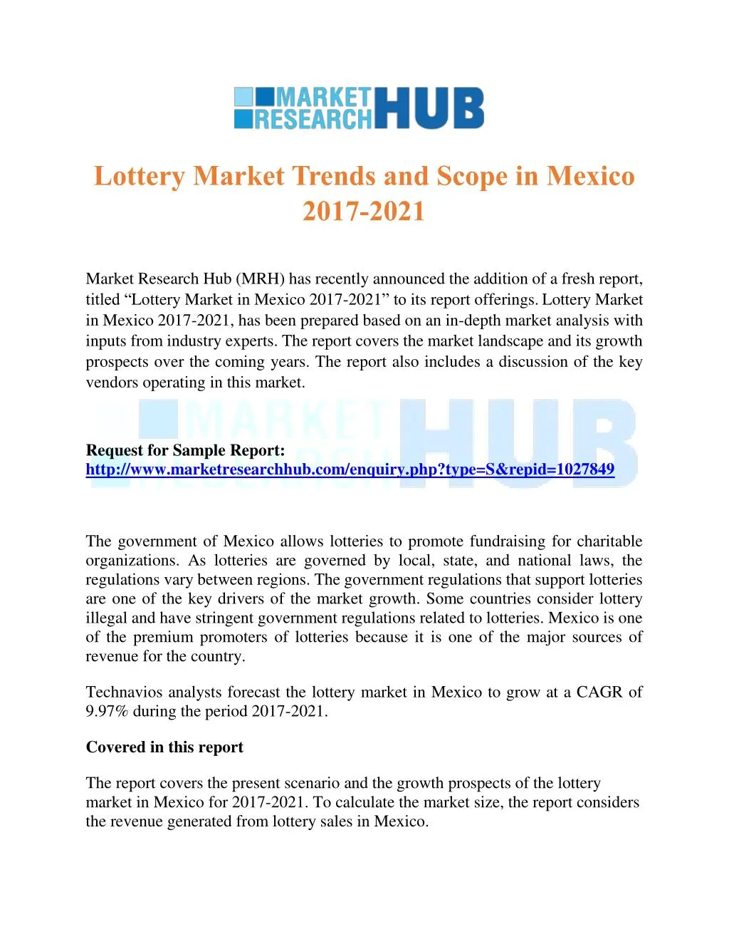 lottery market trends and scope in mexico 2017