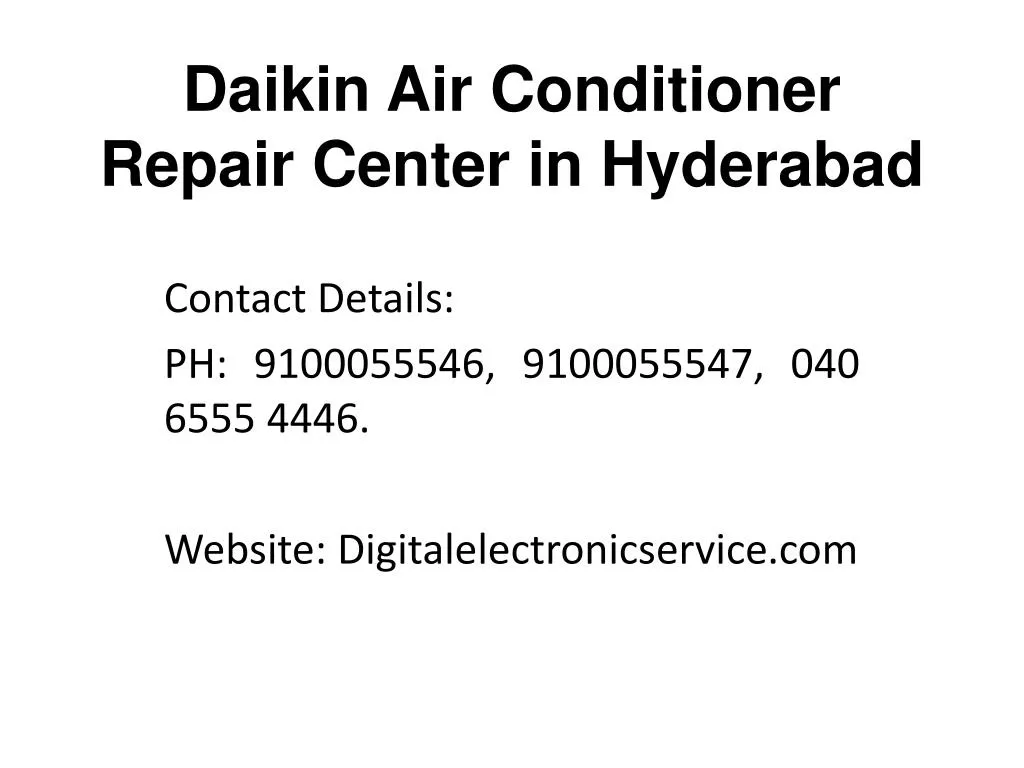 daikin air conditioner repair center in hyderabad
