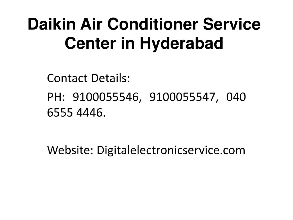 daikin air conditioner service center in hyderabad