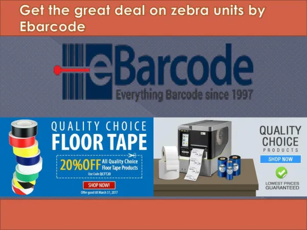 Get the best Barcode supplies from ebarcode