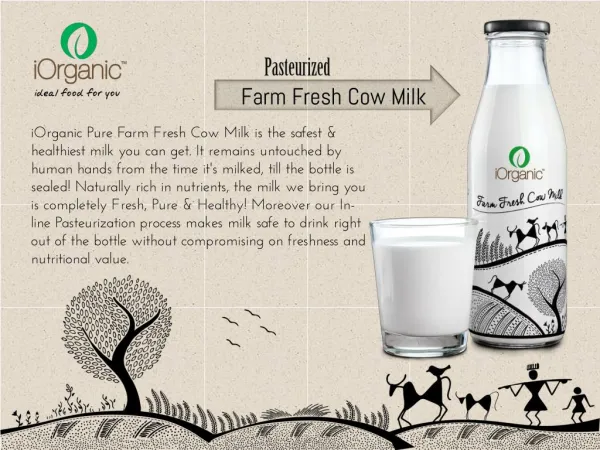 Organic Cow Milk Manufacturer in Delhi