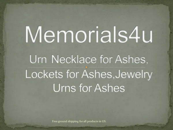 Cremation Jewelry for Ashes, Urn Necklace for Ashes - Memorials4u