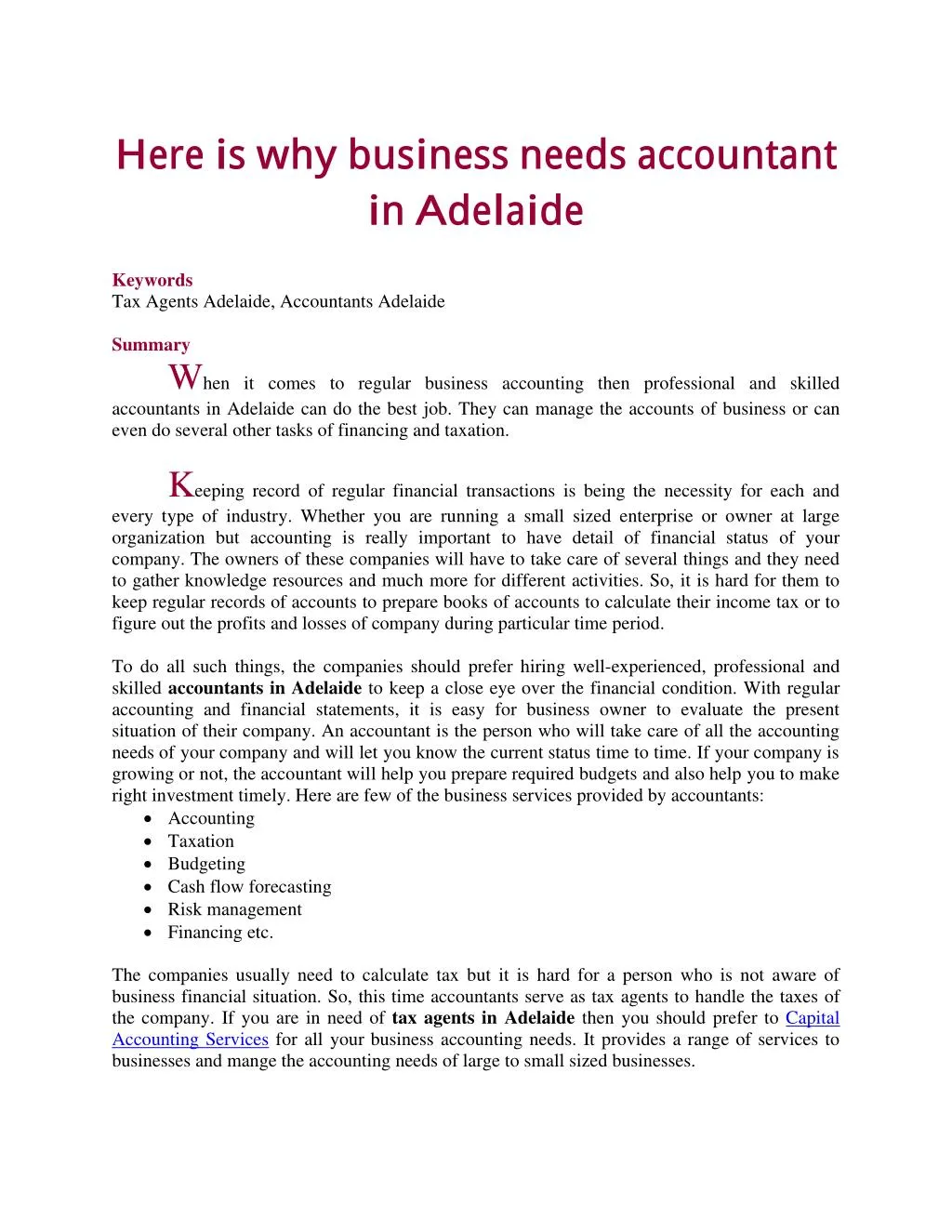 here is why business needs accountant in adelaide