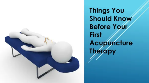 Things to do before your first Acupuncture Therapy