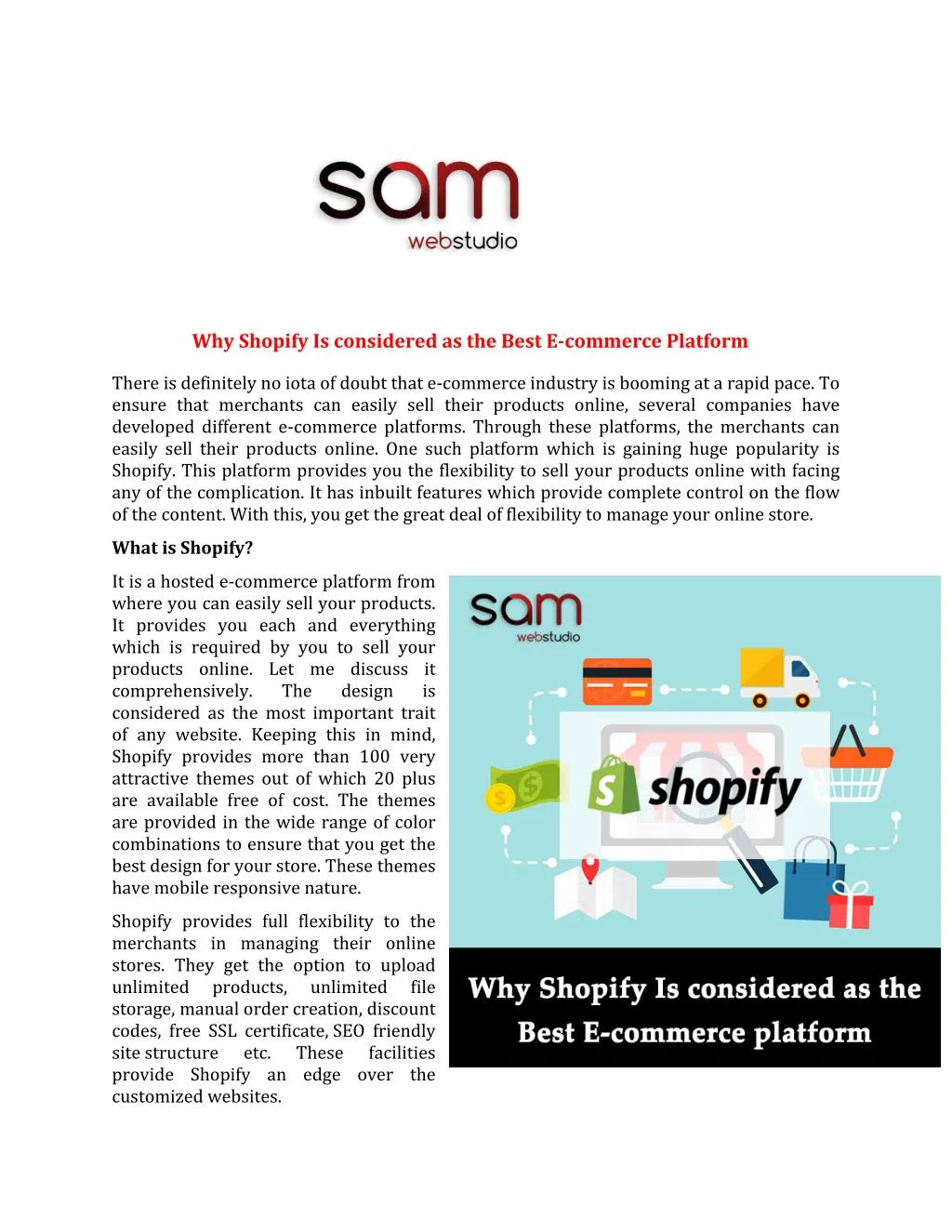 why shopify is considered as the best e commerce