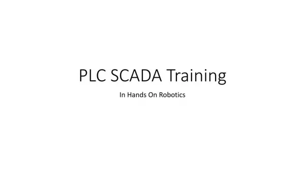 PLC Scada Training