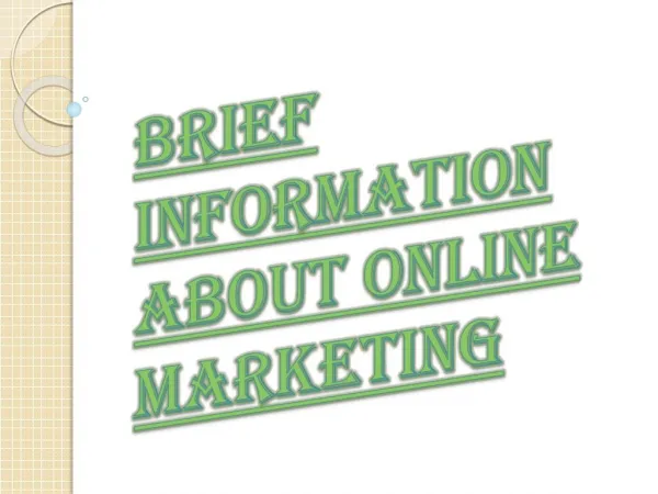 Online Marketing - Best Way to Advertise Your Business