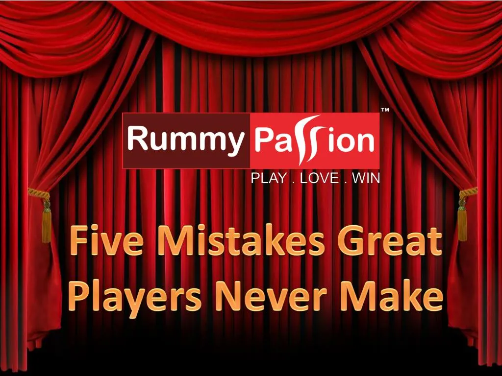 five mistakes great players never make