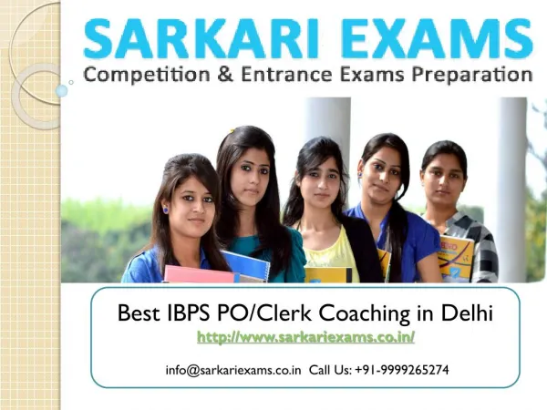 IBPS Bank PO coaching institute in Delhi