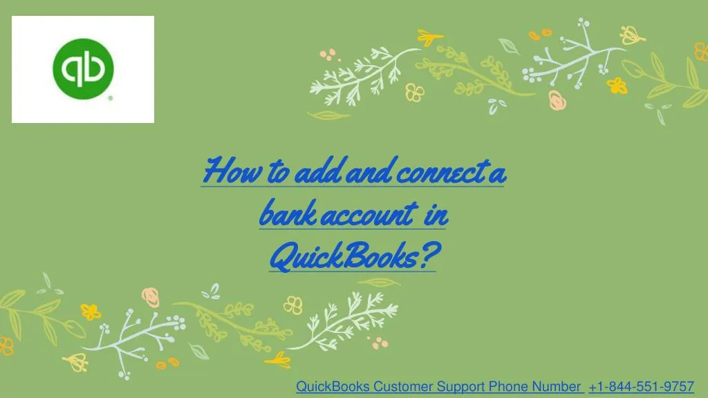 how to add and connect a bank account in quickbooks