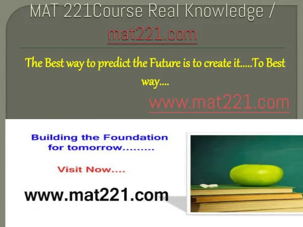 MAT 221Course Real Knowledge / mat221.com