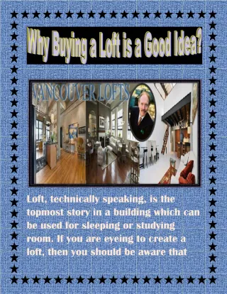 Why Buying a Loft is a Good Idea? - slide 1