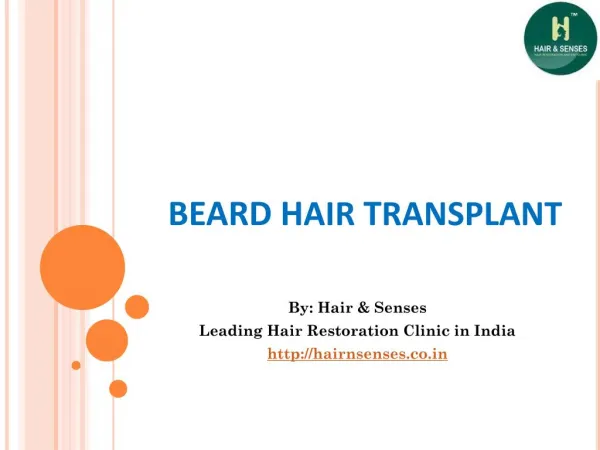 Beard Hair Transplant in Delhi By Hair and Senses