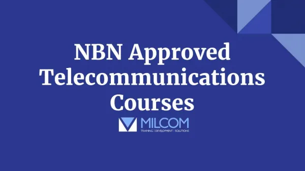 NBN Approved Telecommunications Courses in Australia