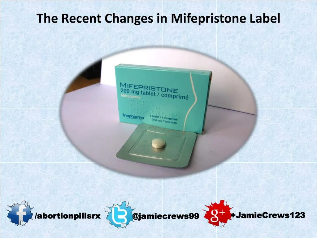 the recent changes in mifepristone label
